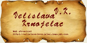 Velislava Krnojelac vizit kartica